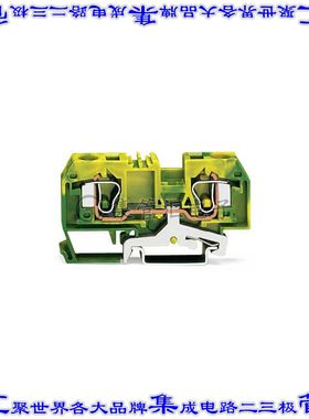 284-907 端子块连接器2POS接地地面10.0mm绿色黄色8-24AWG