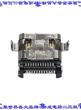 CU3024SABALR001-LF 连接器USB TYPE-C插座24POS表面贴装通孔直角