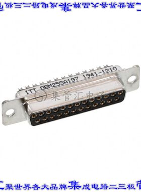 DBM25SA197 连接器25POS插座母插口2排D-Sub面板安装
