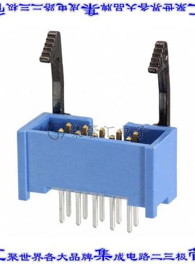 2-1761711-3 针座连接器10POS接头2排2.54mm公形插针通孔直针镀金