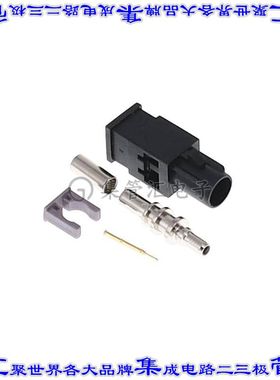 FK0MADK 同轴连接器SMB插头公引脚压接50欧姆自由悬挂