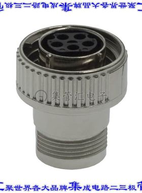 208718-1 圆形连接器5POS插头外壳用于母插口银色自由悬挂耦合螺