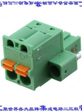 1942484 端子块连接器2POS插头母插口5.08mm绿色自由悬挂
