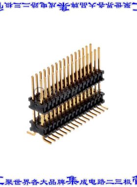 HDWM-16-59-G-D-384-SM-P 连接器32POS针座间隔柱2排1.27mm表面贴