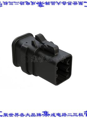 ATP06-6S-SR01BK 矩形连接器外壳6POS插头3排公形引脚黑色自由悬