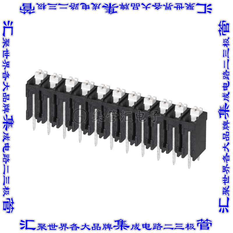 TBLH10V-500-11BK 线对板连接器11POS接线端子5mm通孔垂直带板