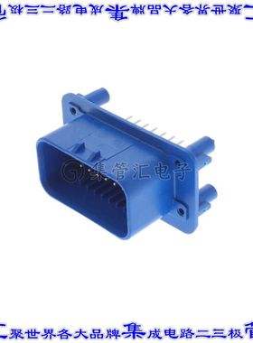 776200-5 针座连接器23POS接头3排4mm公形插针通孔锡