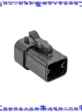 ATP06-4S-BLK 矩形连接器外壳4POS插头2排母形插口黑色自由悬挂