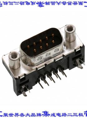 ID09P33E4GV00LF 连接器9POS插头公引脚2排D-Sub通孔直角