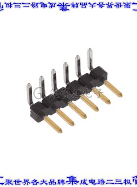 2842116-6 针座连接器6POS分离式2mm公形插针通孔直角镀金