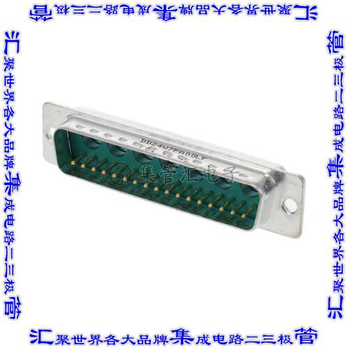 DD24W7PA00LF 连接器24(17+7电源)插头公引脚2排D-Sub组合式自由