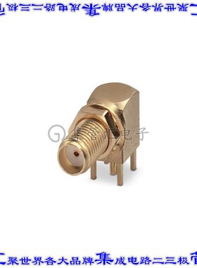 1340153 同轴连接器SMA插座母插槽焊接面板安装通孔直角