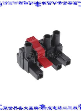 1173510000 端子块连接器3POS插头母插口7.62mm黑色自由悬挂