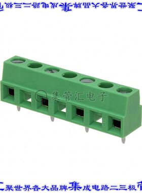 691241610004 线对板连接器4POS接线端子10.16mm通孔水平带板