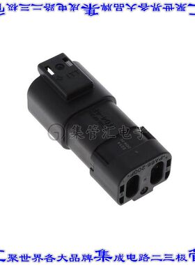 IT04-4P-004-N 矩形连接器外壳4POS插座2排公形引脚黑色自由悬挂