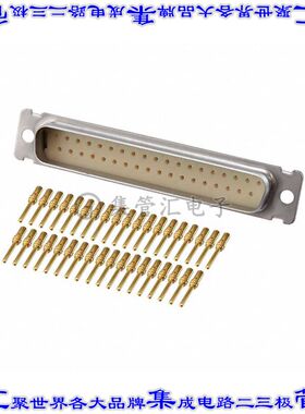 DCMA37PF225 连接器37POS插头公引脚2排D-Sub面板安装