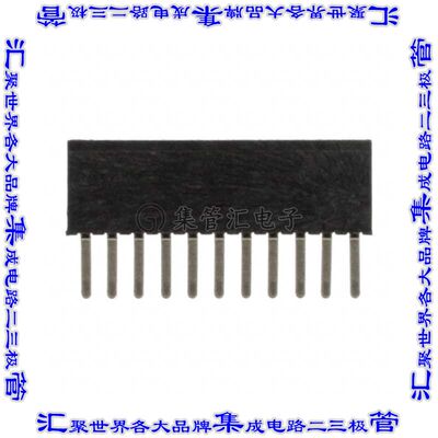 LPPB111NFFN-RC 针座连接器11POS插座1.27mm母形插口通孔直针镀金