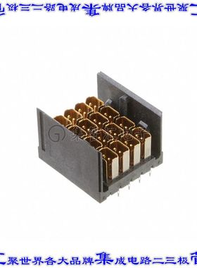 2187724-1 背板连接器32POS接头公引脚4排3.9mm通孔黑色