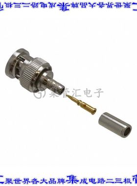 112124 同轴连接器BNC插头公引脚压接50欧姆自由悬挂