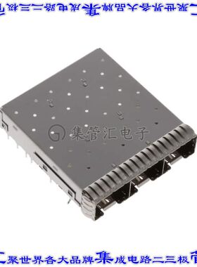 2350203-1 插拔式连接器机架成组(1 x 3)zSFP+通孔直角焊接