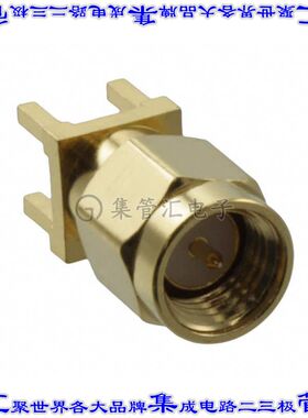 132133 同轴连接器SMA插头公引脚焊接50欧姆通孔