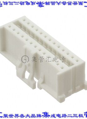 624026213322 矩形连接器外壳26POS插座2排2mm母形插口白色自由悬