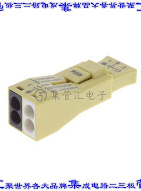 873-902/VE00-0500 接插件连接器PUSHWIRE SPLICE 2POS YELLOW 50
