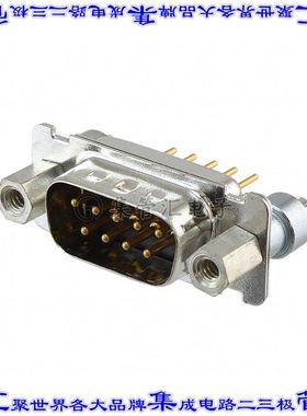 DEMN-9P-N-K87 连接器9POS插头公引脚2排D-Sub面板安装通孔