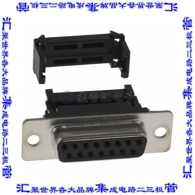 A-DFF 15 LPIII/Z 连接器15POS插座母插口2排D-Sub自由悬挂