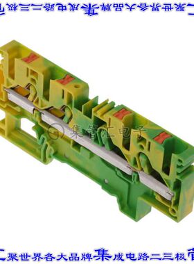 PSL 6/4A GNYE 端子块连接器4POS接地地面8.1mm绿色黄色8-20AWG