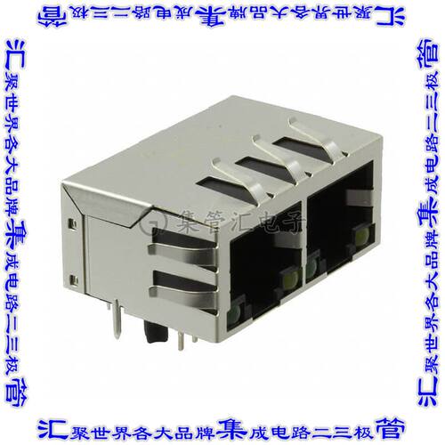 JXD0-2005NL 接插件连接器CONN JACK 2PORT 100 BASE-T PCB