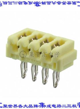 2-173983-4 连接器4POS单条导线2mm通孔直角IDC26-28AWG黄色