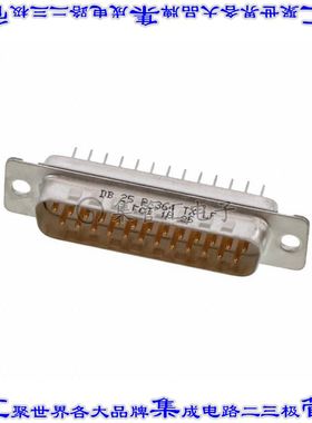 DB25P364TXLF 连接器25POS插头公引脚2排D-Sub通孔