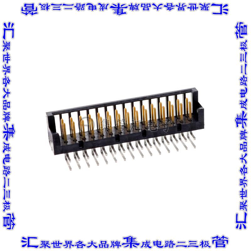 TSSH-115-01-L-D-RA 针座连接器30POS接头2排2.54mm公形插针通孔