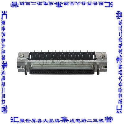 787082-7 连接器68POS插座母插口2排D-TYPE型板边缘