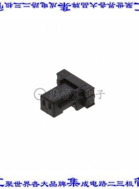 ISS1-02 矩形连接器外壳2POS 1mm母形插口黑色自由悬挂