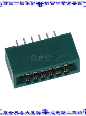 341-012-520-201 卡边缘连接器12POS母头2排2.54mm绿色镀金