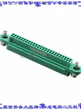 G125-2245096F1 矩形连接器外壳50POS插座2排1.25mm母形插口绿色