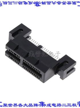 2-2387405-1 卡边缘连接器36POS母头2排1mm黑色镀金