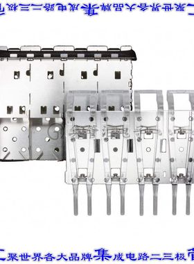 2007093-1 插拔式连接器机架成组(1 x 4)SFP+通孔直角压配