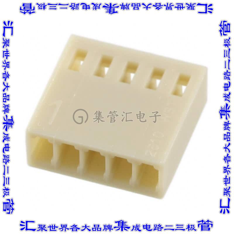 SWH25X-NULC-S05-UU-BA 矩形连接器外壳5POS插座2.54mm母形插口米