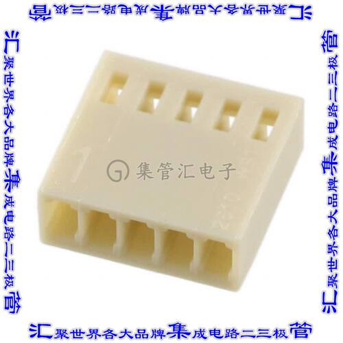 SWH25X-NULC-S05-UU-BA 矩形连接器外壳5POS插座2.54mm母形插口米