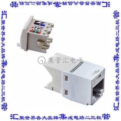 CJ688TGWH-24 接插件连接器CATEGORY 6, RJ45, 8-POSITION, 8-