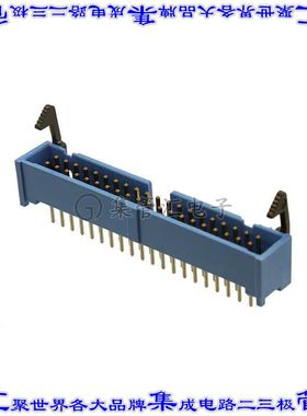 3-1761713-3 针座连接器40POS接头2排2.54mm公形插针通孔直针镀金