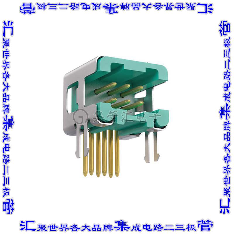 G125-MH10605L5P 针座连接器6POS接头2排1.25mm公形插针通孔直角