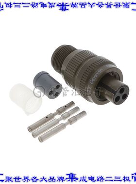 CA3106F10SL-3S-F80 圆形连接器3POS插头母插口压接银自由悬挂