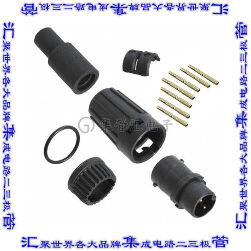 6280-7SG-522 圆形连接器7POS插头母插口压接镀金自由悬挂