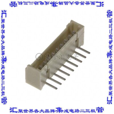 1734829-9 针座连接器9POS接头1.25mm公形插针通孔直角锡