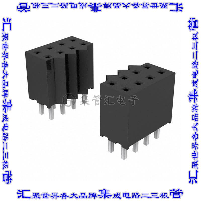 SQT-130-01-L-Q 针座连接器120POS插座4排2mm叉状通孔直针镀金