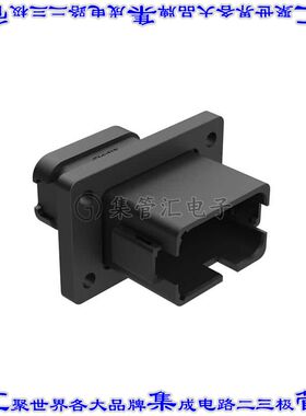 AT04-12PB-BL05 矩形连接器外壳12POS插座2排公形引脚黑色面板安